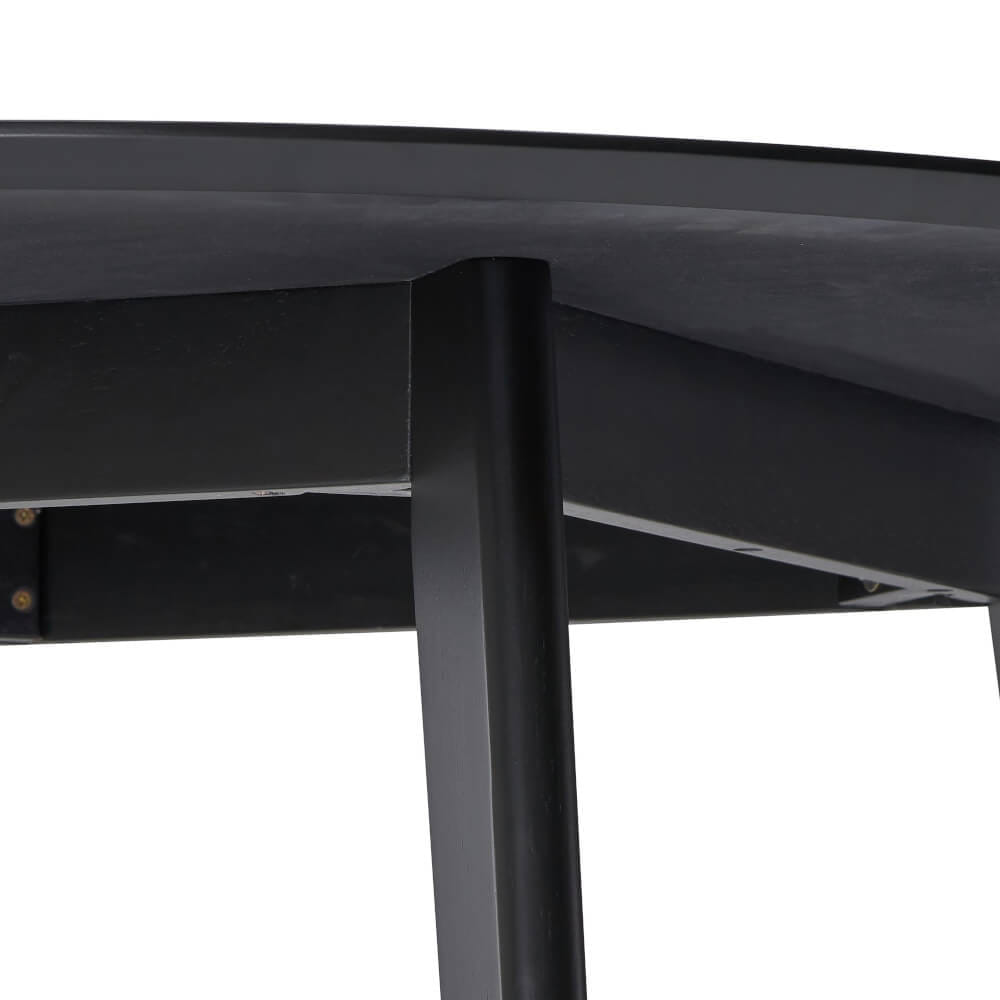 โต๊ะอาหารกลม EVERGREEN FURNITURE T-105  105 X 105 X 74  สีดำ_4